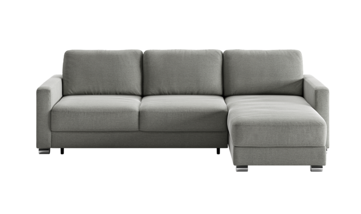 Luonto Hampton L-Shaped Fabric Sectional Sofa Sleeper with Reversible Chaise