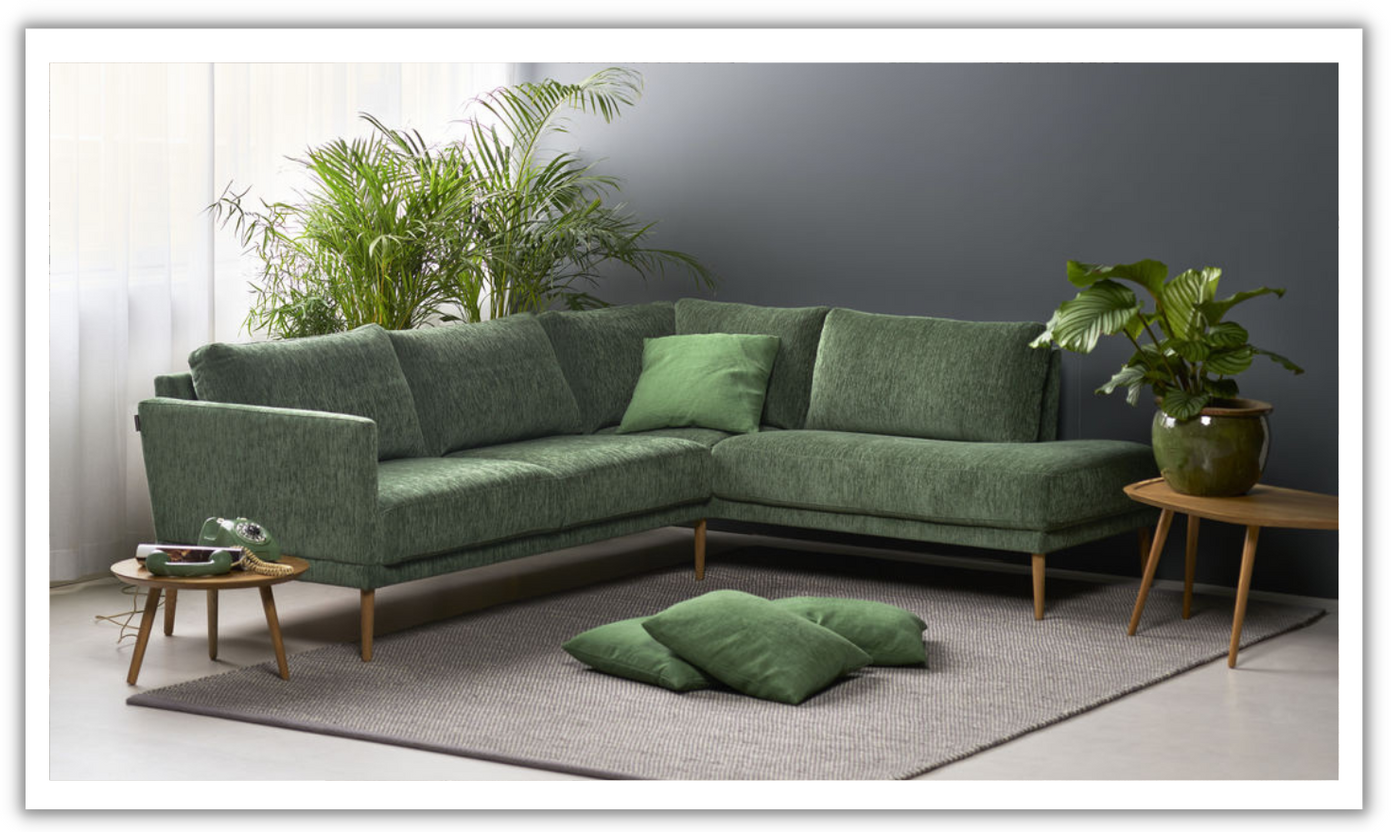 Luonto Viola L-Shaped Fabric Sectional Sofa