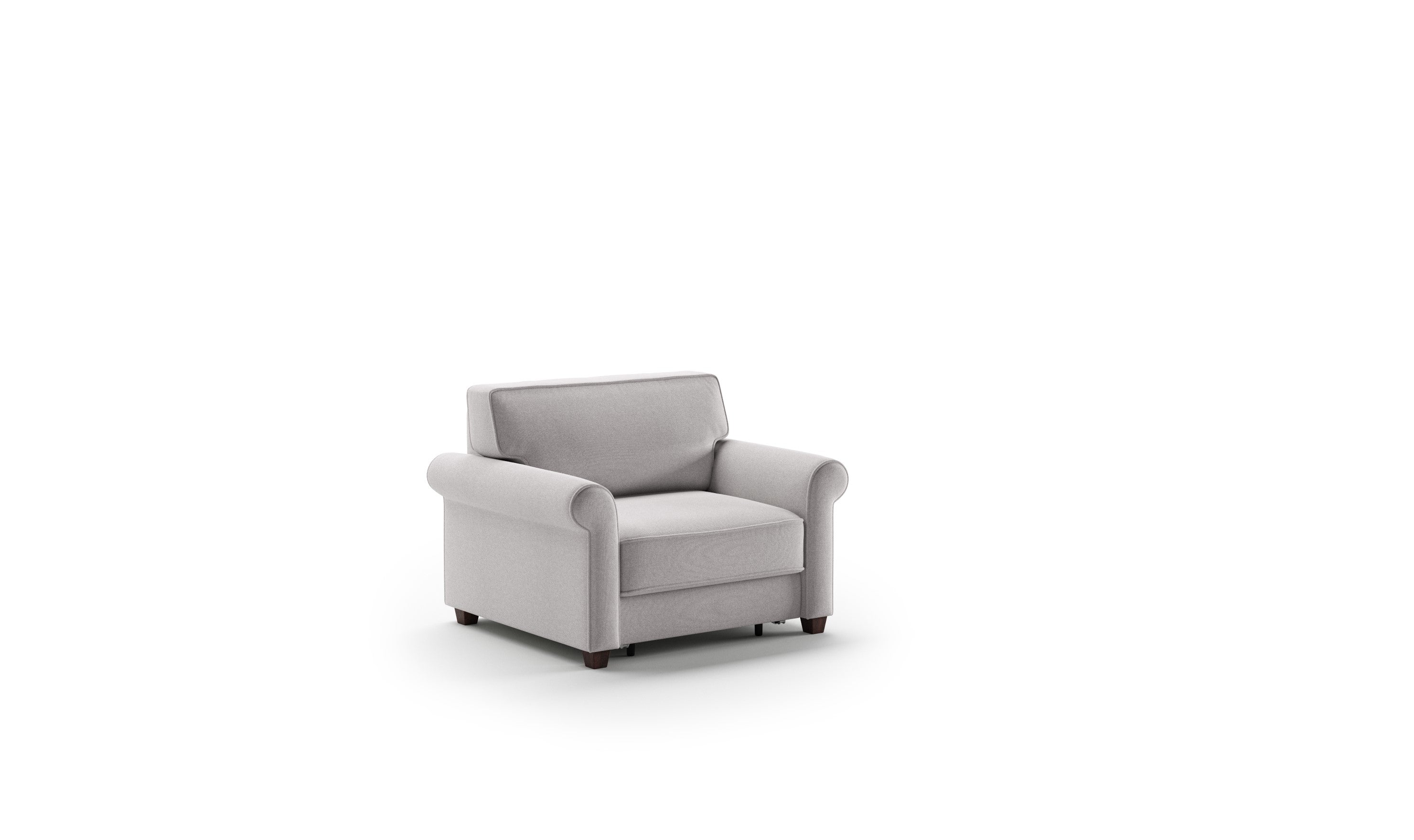 Luonto Casey Gray Fabric Cot Size Sleeper Chair-Jennifer Furniture