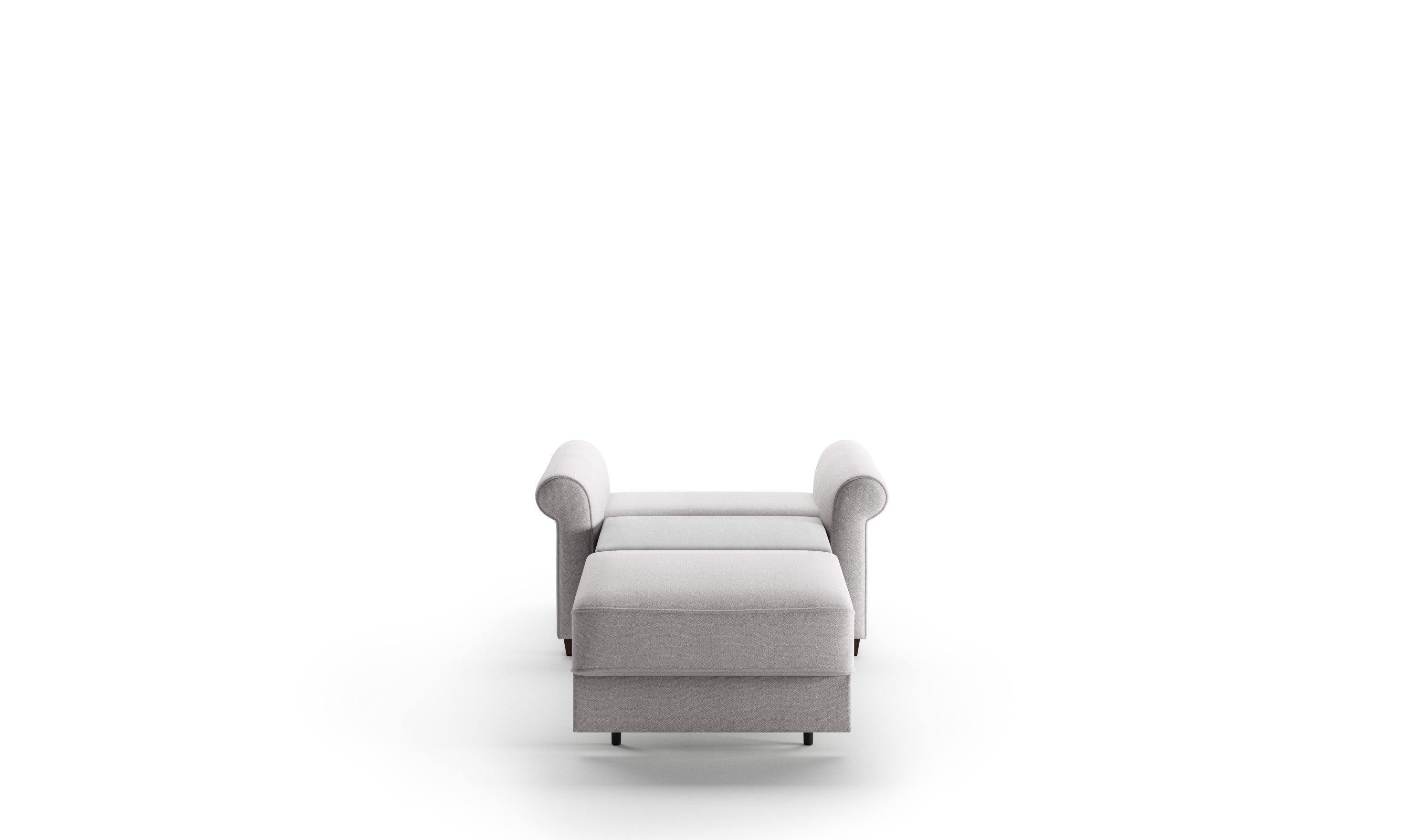 Luonto Casey Gray Fabric Cot Size Sleeper Chair-Jennifer Furniture