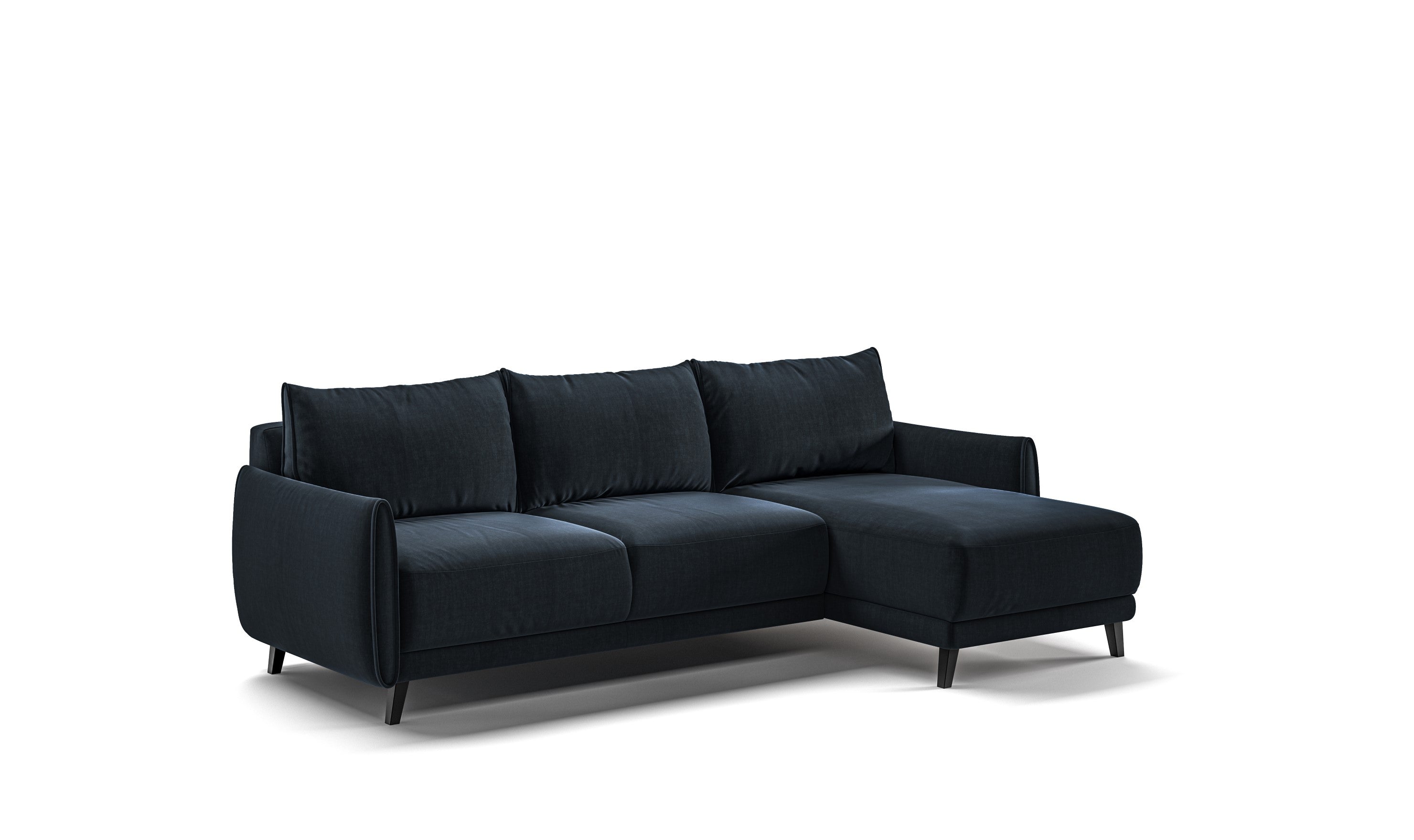 Luonto Dolphin Full XL Sleeper Sectional Sofa with Reversible Chaise