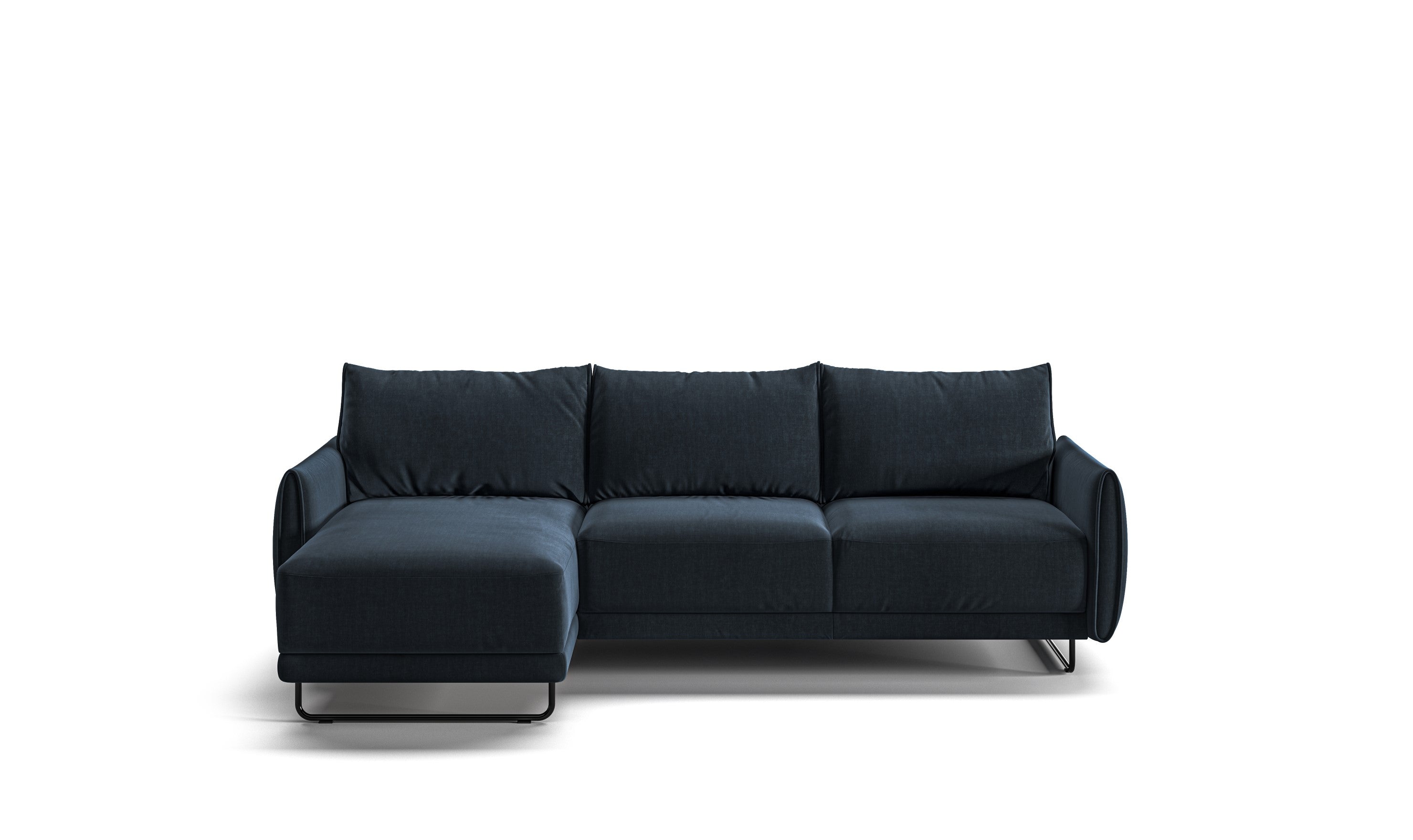 Luonto Dolphin Full XL Sleeper Sectional Sofa with Reversible Chaise