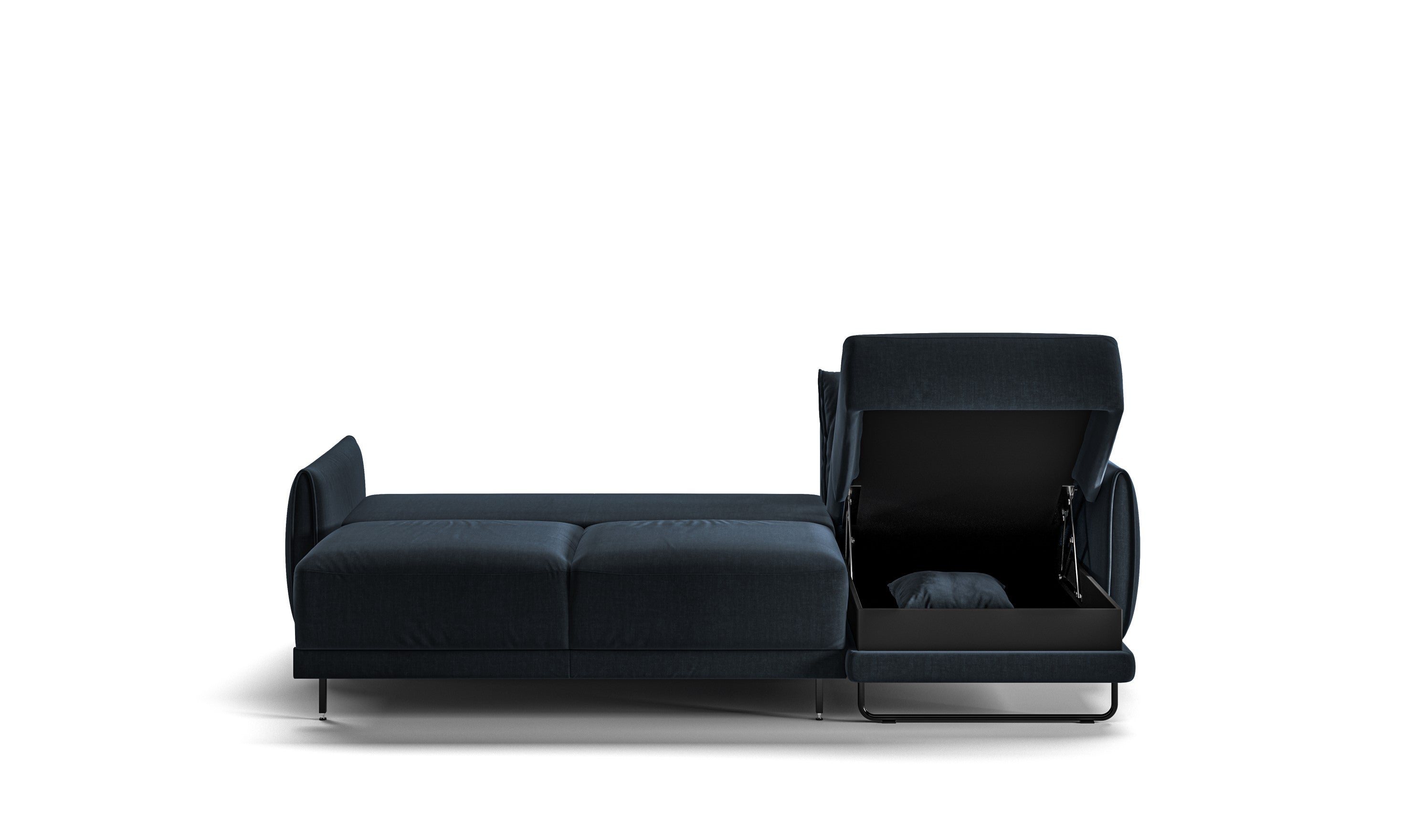 Luonto Dolphin Full XL Sleeper Sectional Sofa with Reversible Chaise