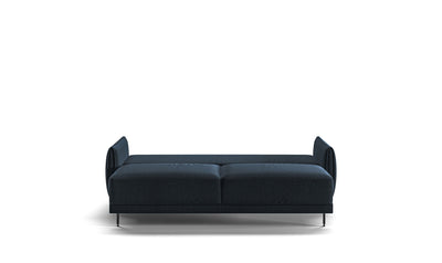 Luonto Dolphin Full-XL Black Sleeper Sofa with Adjustable Seats