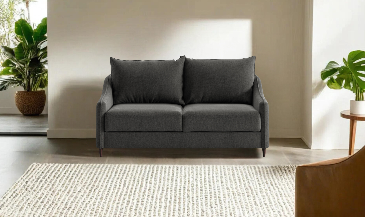 Luonto Ethos Dual Motion Fabric Sleeper Sofa with Foam Mattress-Jennifer Furniture