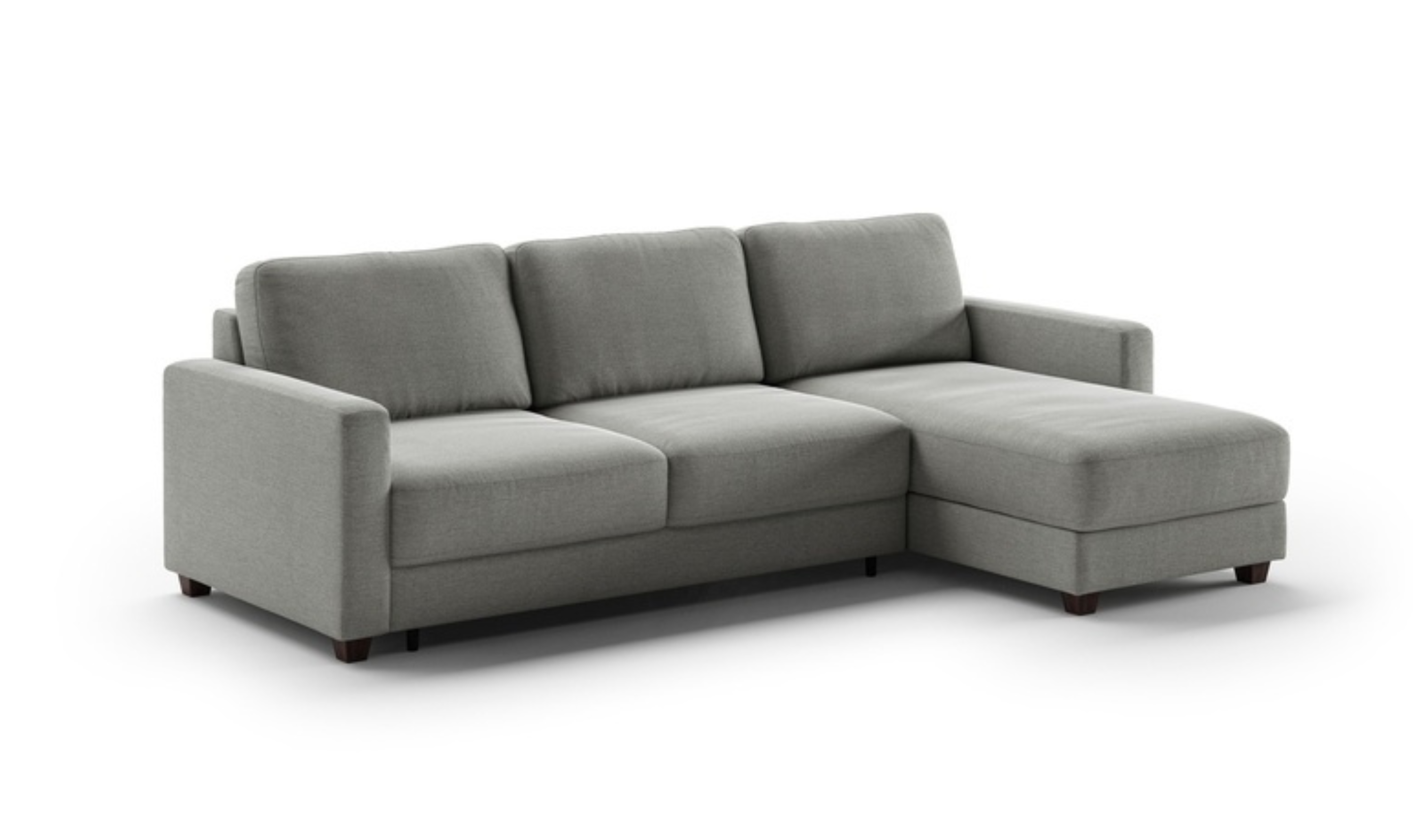Luonto Hampton L-Shaped Fabric Sectional Sofa Sleeper with Reversible Chaise