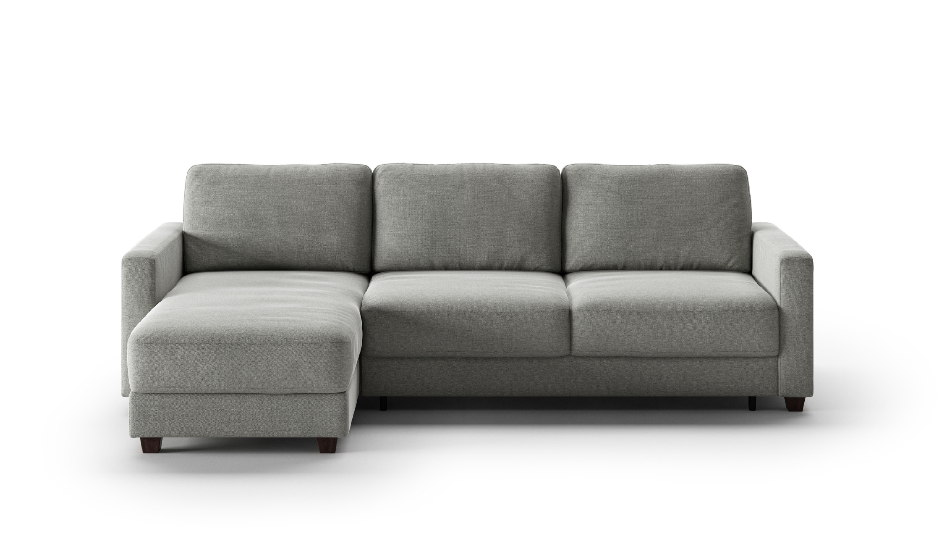 Luonto Hampton L-Shaped Fabric Sectional Sofa Sleeper with Reversible Chaise