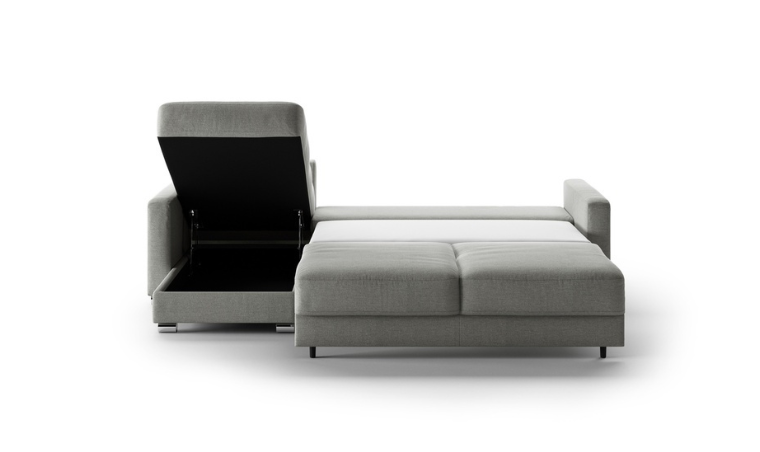Luonto Hampton L-Shaped Fabric Sectional Sofa Sleeper with Reversible Chaise