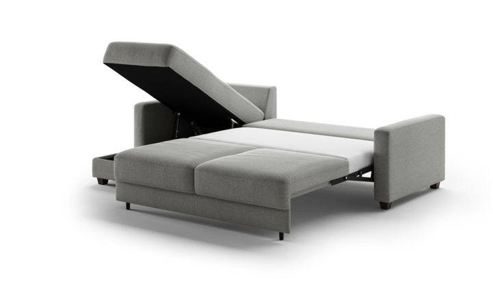 Luonto Hampton L-Shaped Fabric Sectional Sofa Sleeper with Reversible Chaise