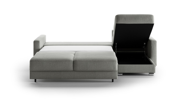 Luonto Hampton L-Shaped Fabric Sectional Sofa Sleeper with Reversible Chaise