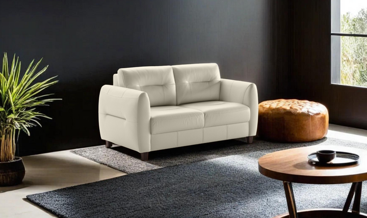 Luonto Jamie Queen Leather Loveseat Sleeper with Nest Function
