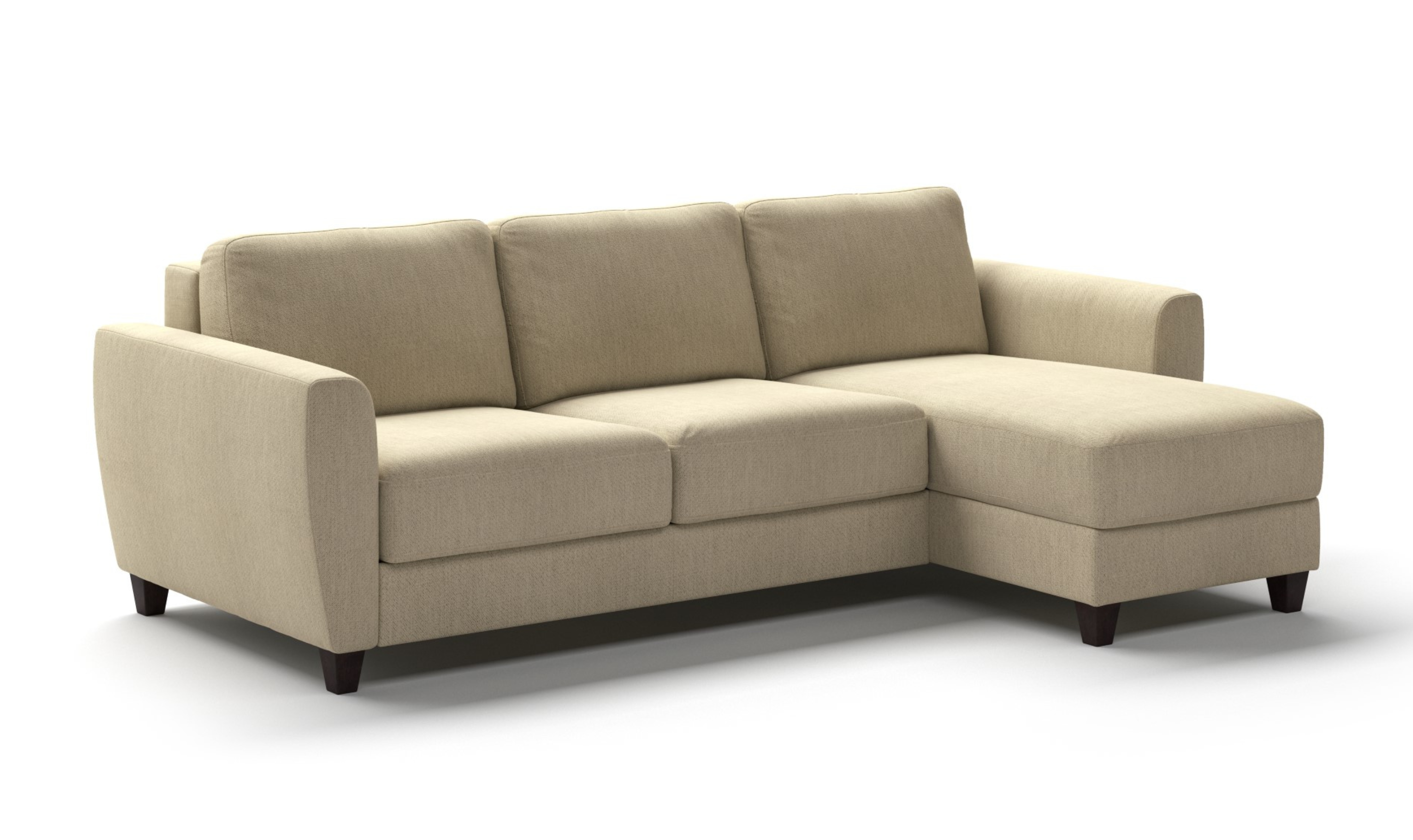 Luonto Made To Order Harper L-shaped Fabric Sectional Sleeper Sofa