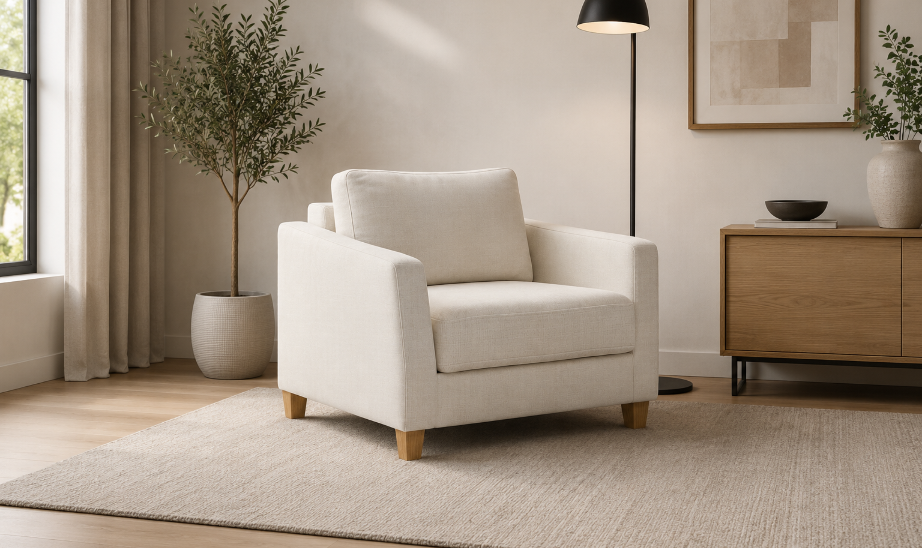 Luonto Monika Fabric Sleeper Sofa with Nest Function