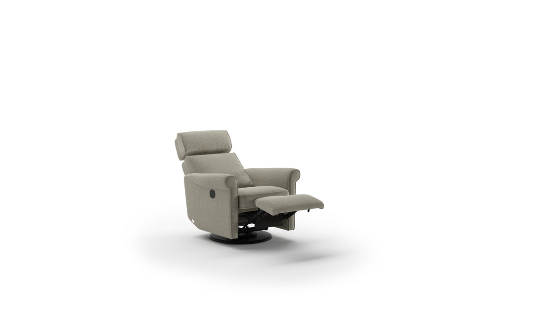 Luonto Rolled Arm Recliner Chair with Adjustable Headrest