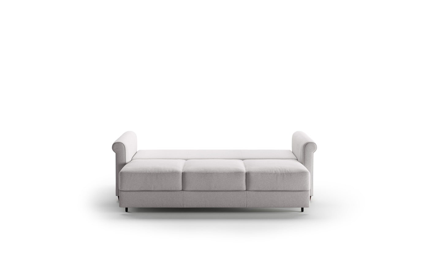 Luonto Rosalind 3-Seater Full Sleeper Sofa Bed in Light Gray
