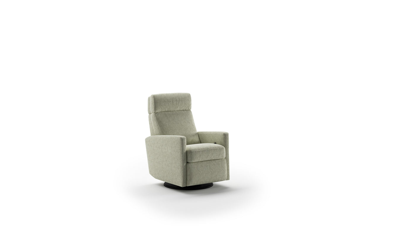 Luonto Track Fabric Recliner Chair with Adjustable Headrest