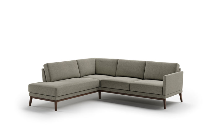 Luonto Viola L-Shaped Fabric Sectional Sofa