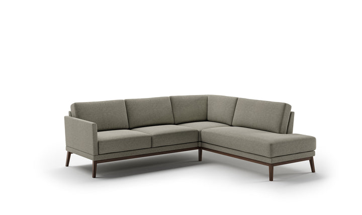 Luonto Viola L-Shaped Fabric Sectional Sofa