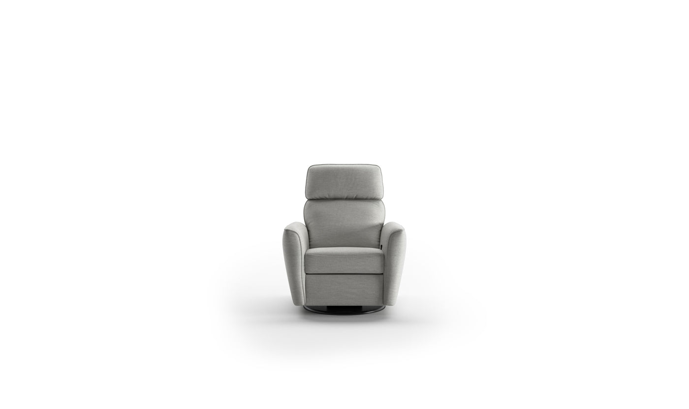 Luonto Welted Fabric Recliner Chair w/ Adjustable Headrest