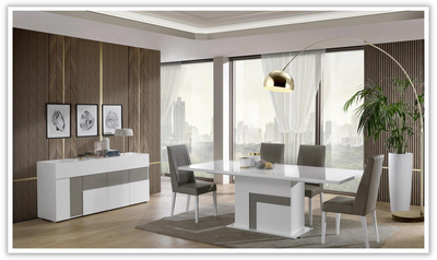 Luxuria Extendable Rectangular Wooden Dining Room Set