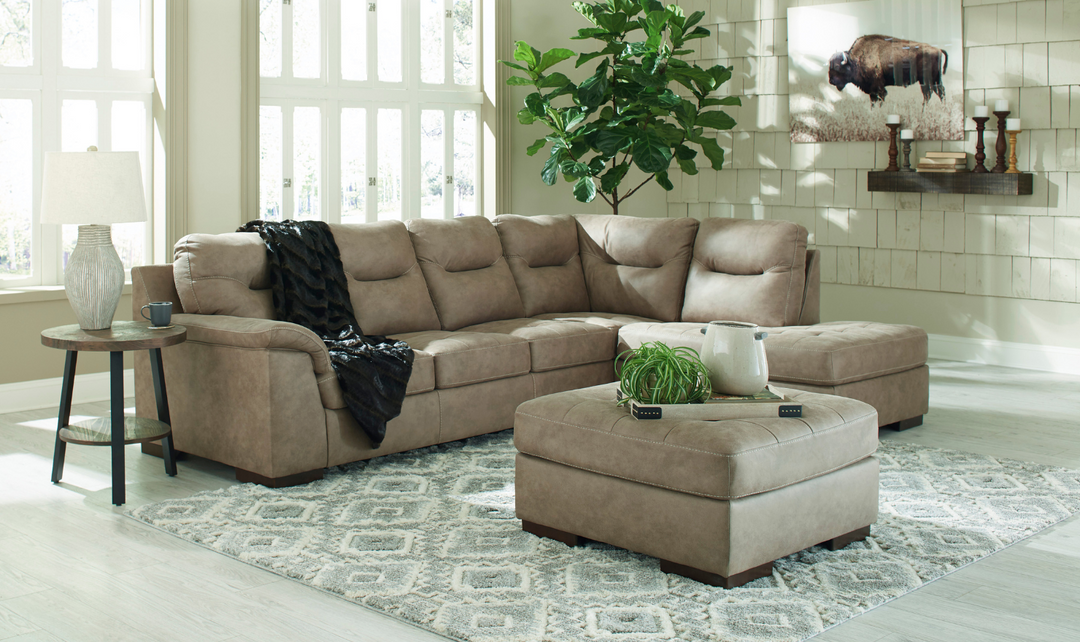 Modern Heritage Maderla 2-Piece L-Shaped Sectional Sofa with Modern Heritage Maderla 2-Piece L-Shaped Sectional Sofa with