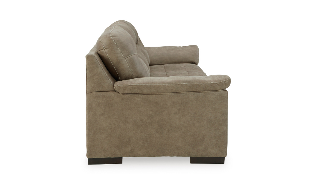 Maderla 3-Seater Leather Sofa With Pillow Top Arms