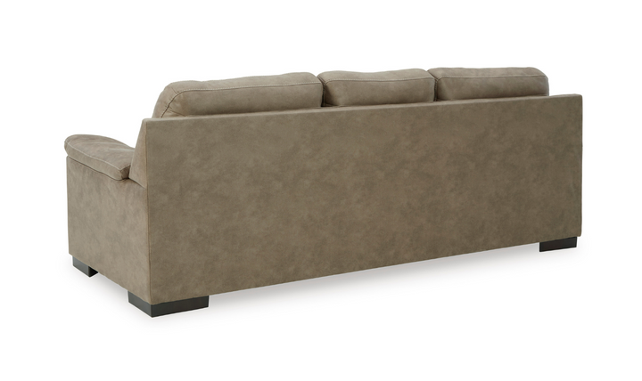 Maderla 3-Seater Leather Sofa With Pillow Top Arms