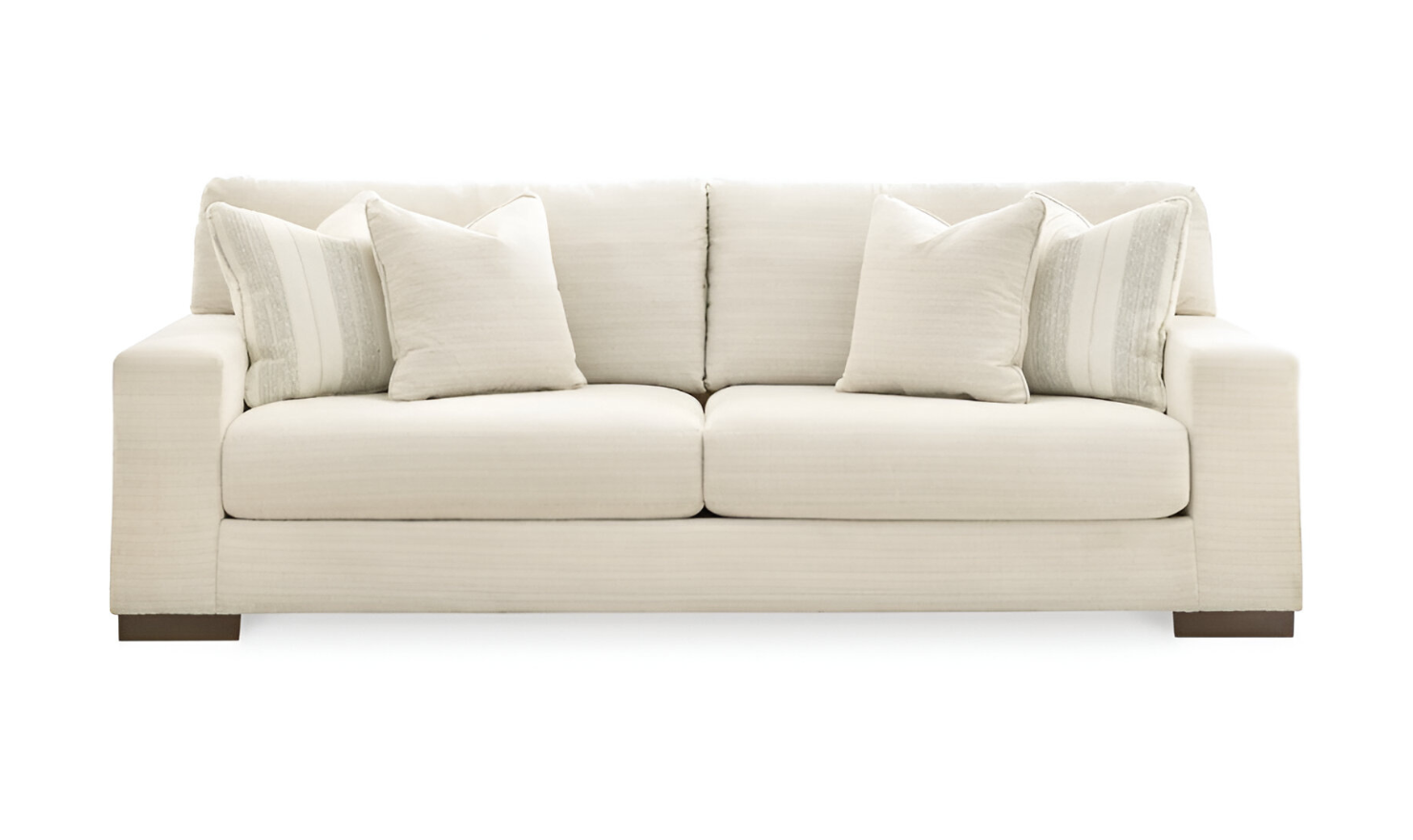 Modern Heritage Maggie Polyester Fabric Sofa with Reversible Cushions