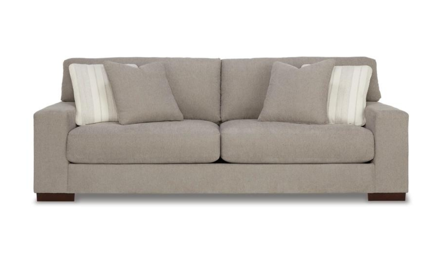 Modern Heritage Maggie Polyester Fabric Sofa with Reversible Cushions