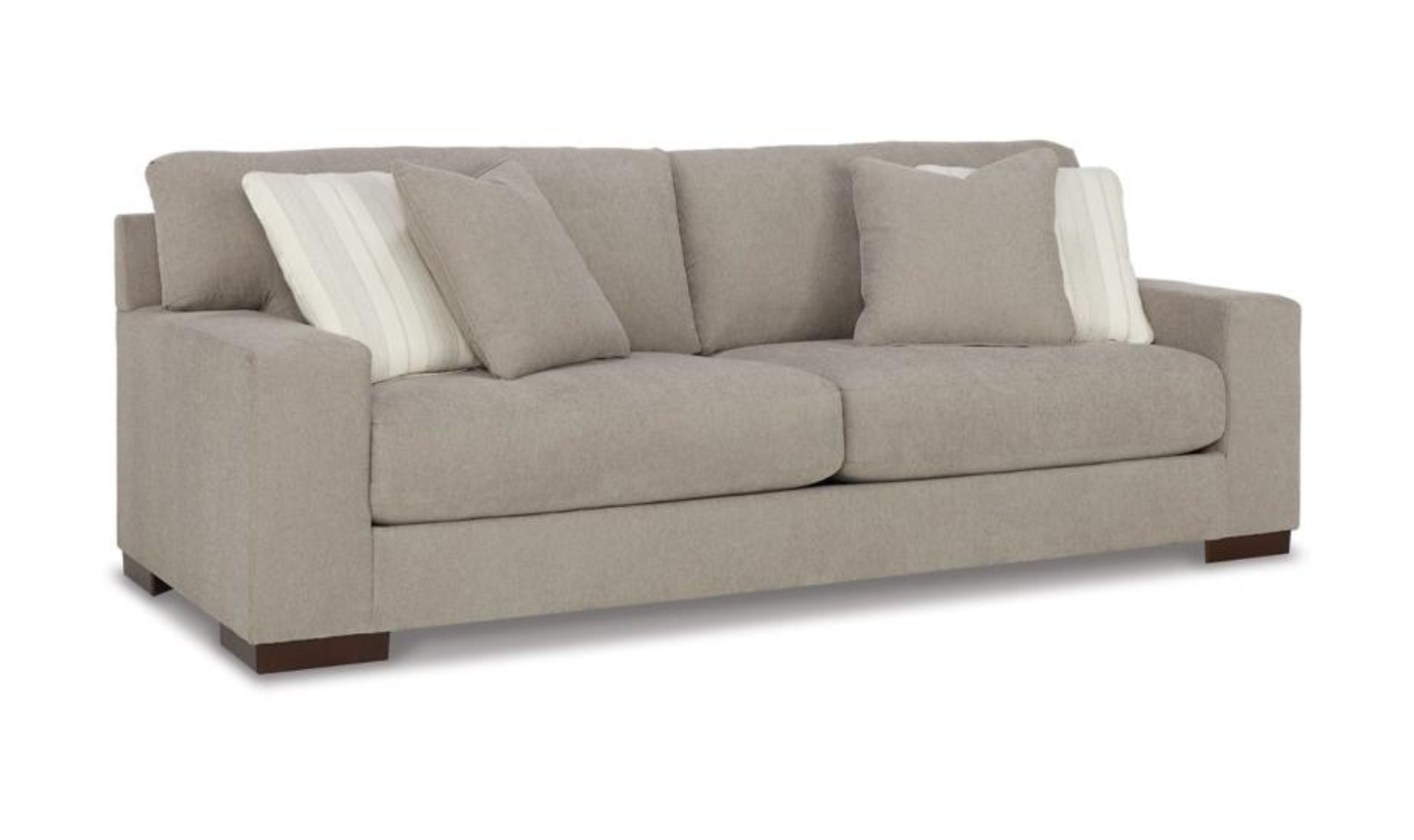 Modern Heritage Maggie Polyester Fabric Sofa with Reversible Cushions
