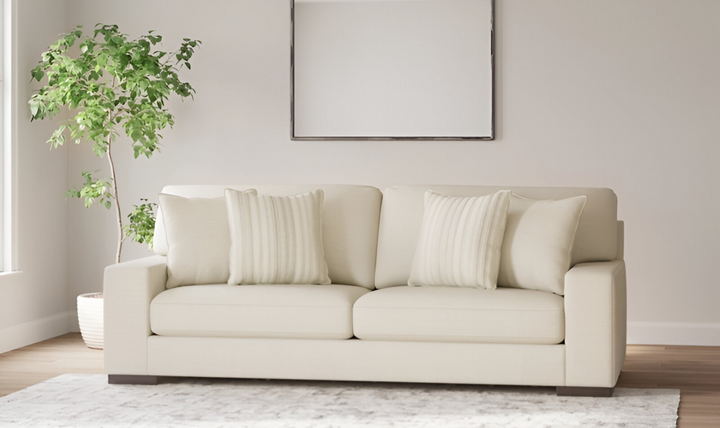 Maggie Polyester Sofa with Reversible Cushions