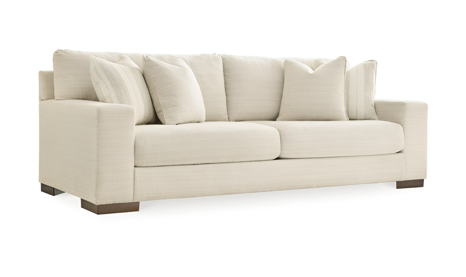 Modern Heritage Maggie Polyester Fabric Sofa with Reversible Cushions