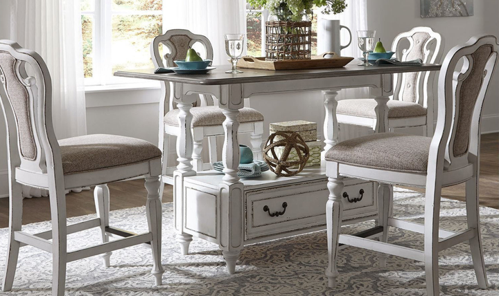 Magnolia Manor Gathering Dining Table Set-jennifer furniture