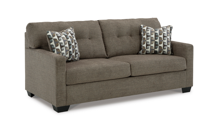 Mahoney 2-Seater Fabric Full Sofa Sleeper With Accent Pillows