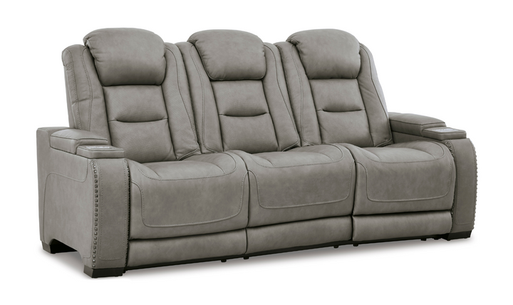Modern Heritage Man-Den 3-Seater Power-Reclining Sofa with Adjustable Headrest