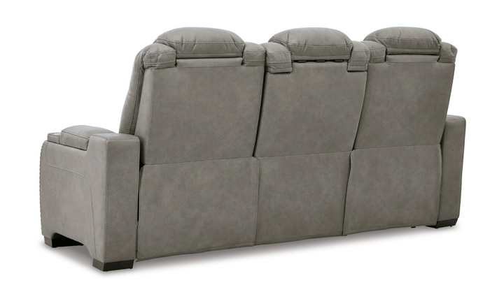 Modern Heritage Man-Den 3-Seater Power-Reclining Sofa with Adjustable Headrest
