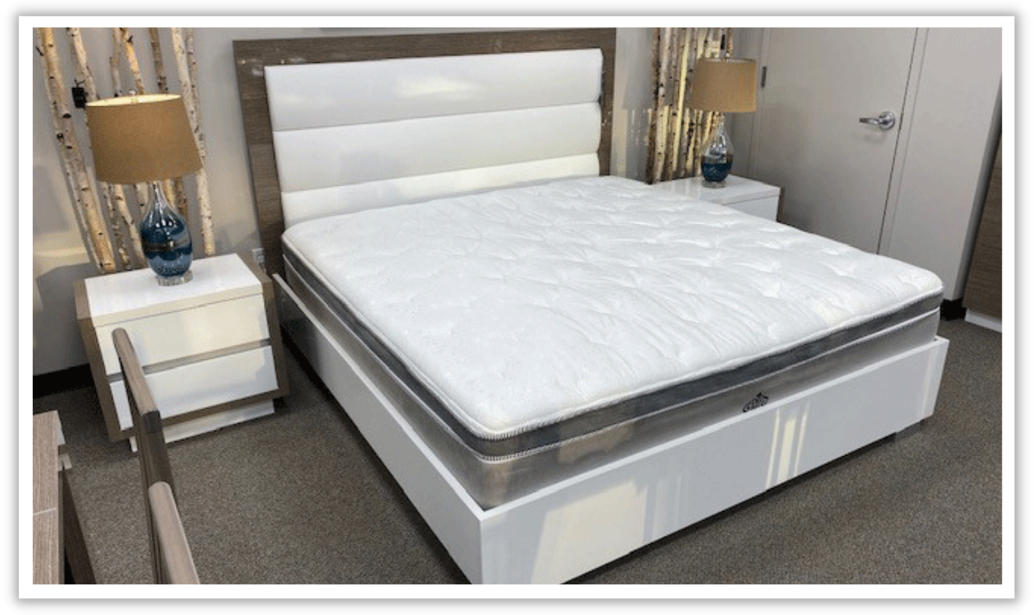 ESF Furniture Mangano 2-Drawers Nightstand
