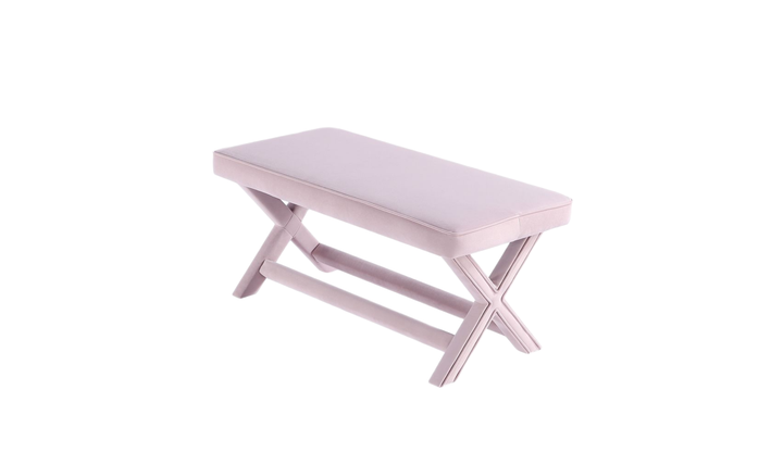 Manhattan Comfort Abigail Mid-Century Modern Velvet Upholstered Bench-Jennifer Furniture
