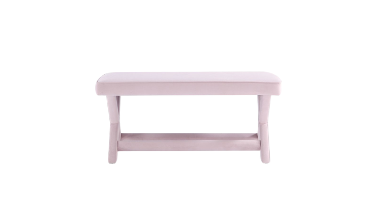 Manhattan Comfort Abigail Mid-Century Modern Velvet Upholstered Bench-Jennifer Furniture