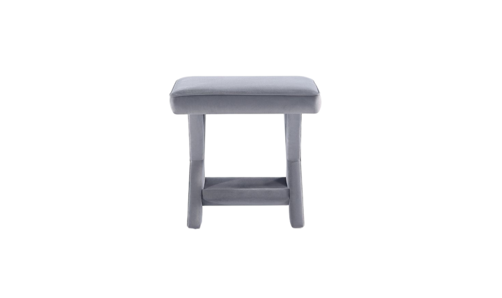 Manhattan Comfort Abigail Upholstered Velvet Accent Bench-Jennifer Furniture