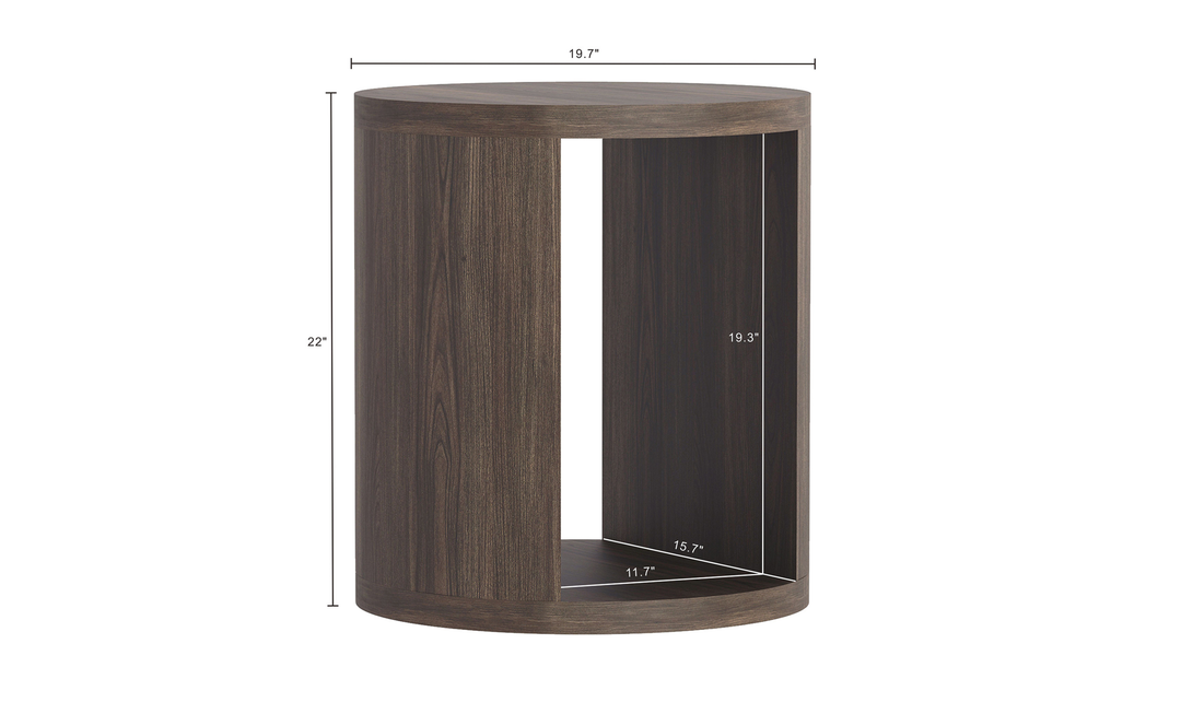 Manhattan Comfort Alure Wooden End Table