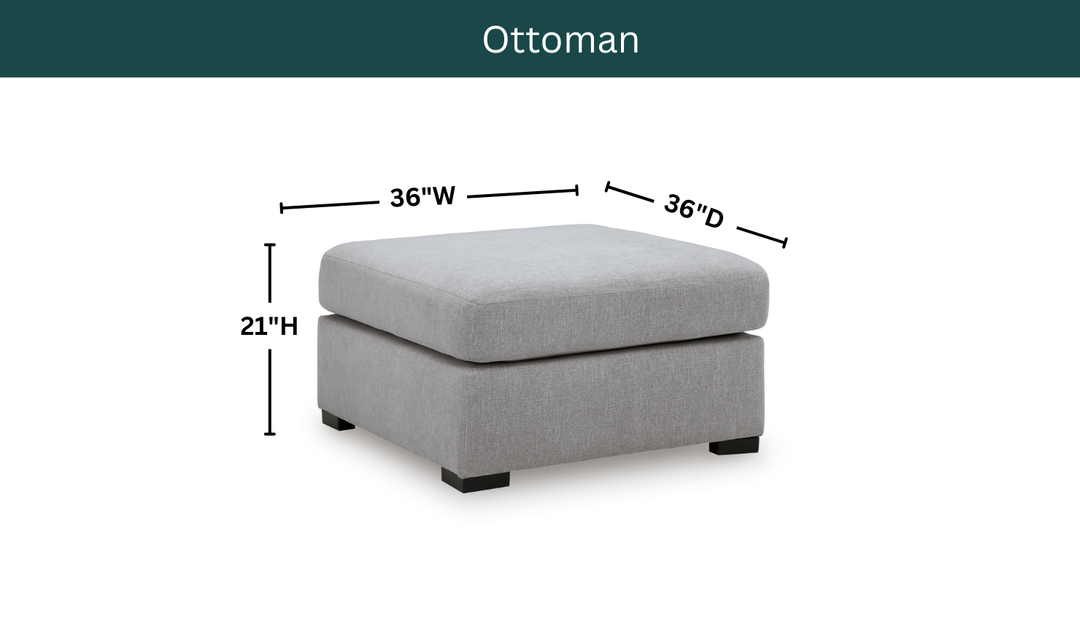 Modern Heritage Lakepoint Oversized Accent Ottoman-Jennifer