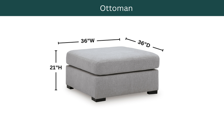 Modern Heritage Lakepoint Oversized Accent Ottoman-Jennifer