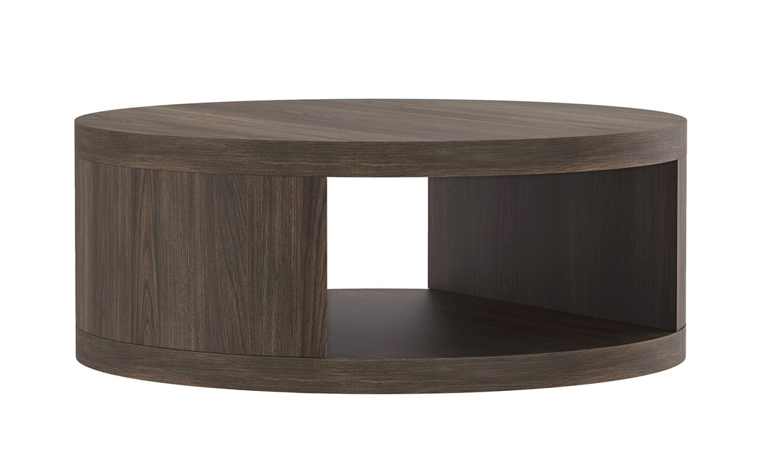 Manhattan Comfort Alure Wooden Round Coffee Table-jennifer