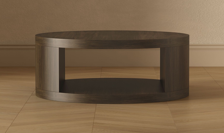 Manhattan Comfort Alure Wooden Round Coffee Table-jennifer