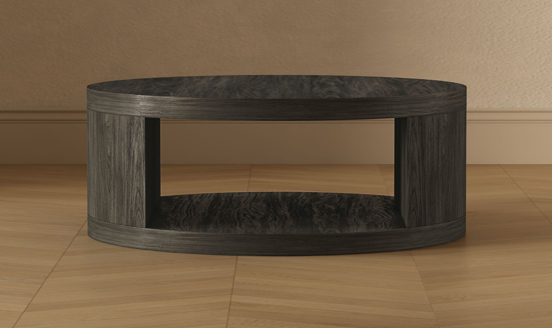 Manhattan Comfort Alure Wooden Round Coffee Table-jennifer