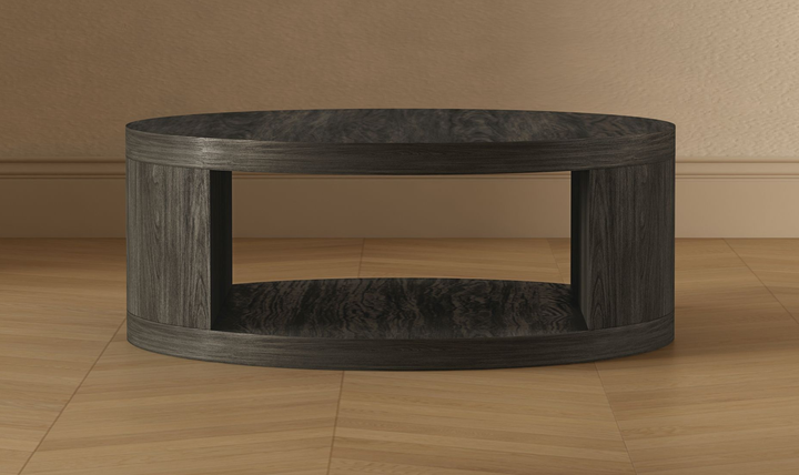 Manhattan Comfort Alure Wooden Round Coffee Table-jennifer