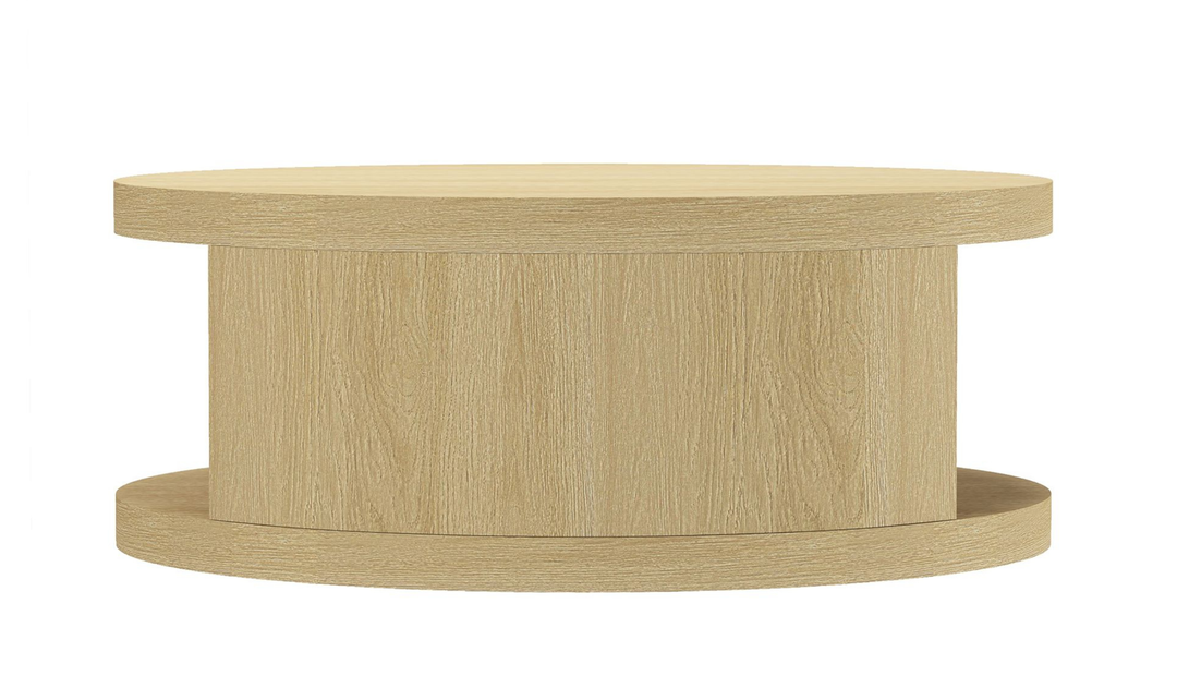 Manhattan Comfort Alure Wooden Round Coffee Table-jennifer