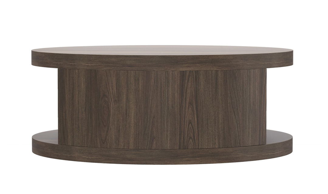 Manhattan Comfort Alure Wooden Round Coffee Table-jennifer