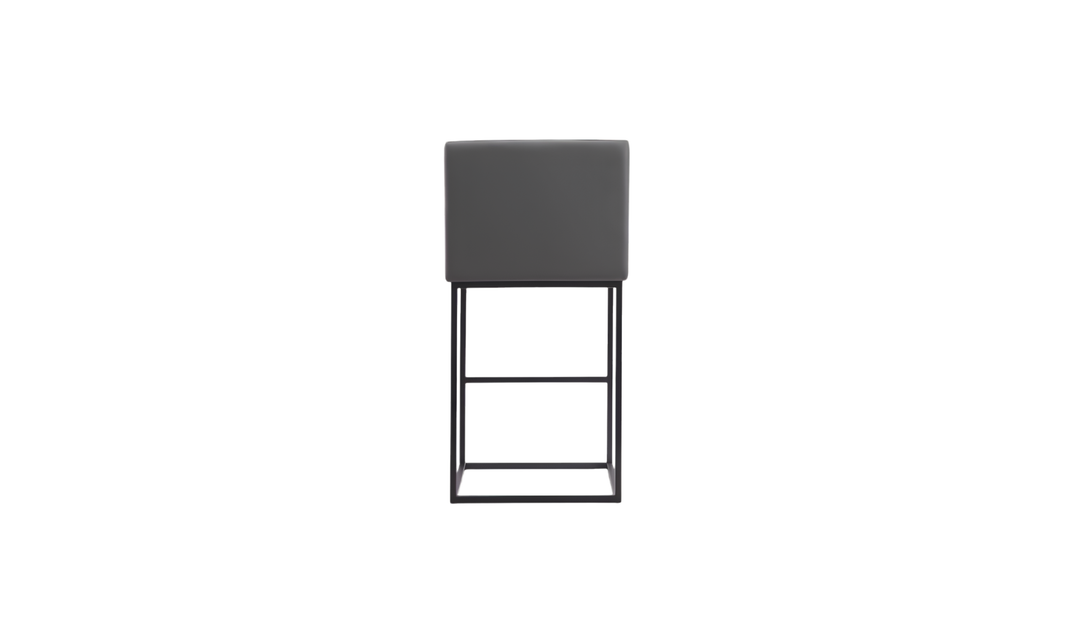 Manhattan Comfort Ambassador Metal Upholstered Barstool-Jennifer Furniture